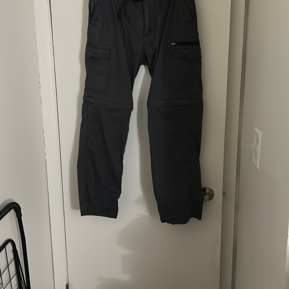 Black Cargo Pants with Tapered Ankle Design